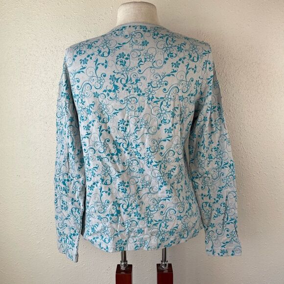 NWT PBX Basics Long Sleeve Half Button Down Top Size L - Picture 5 of 7